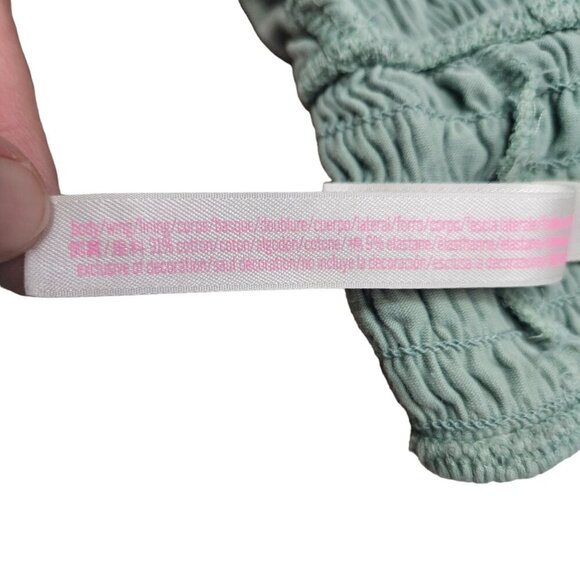 Victorias Secret Pink Smocked Triangle Bralette With Strappy Back Light Support - Picture 9 of 12